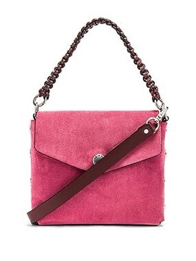 Rag & Bone crossbody bag pink suede
